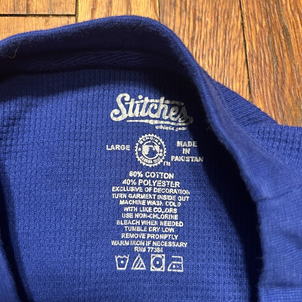 Stitches Chicago Cubs World Series Champs 2016 Longsleeve Size Large Blue - Picture 8 of 10